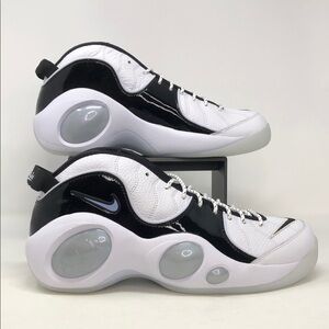 Nike Air Zoom Flight 95 White Black Patent DV0829-100 Men’s Sneakers - Size 13